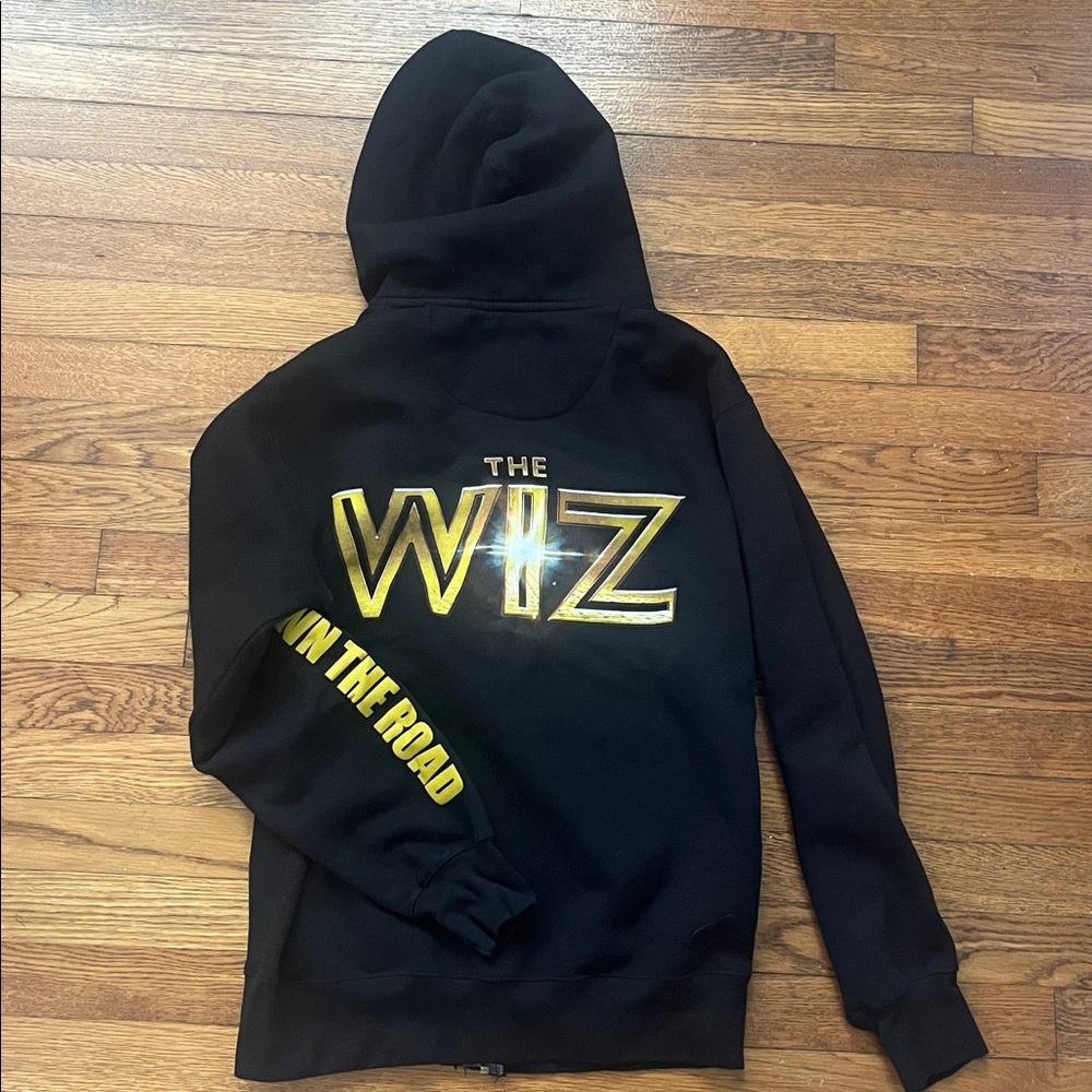 Black Hoodie with Gold 'The Wiz' Design